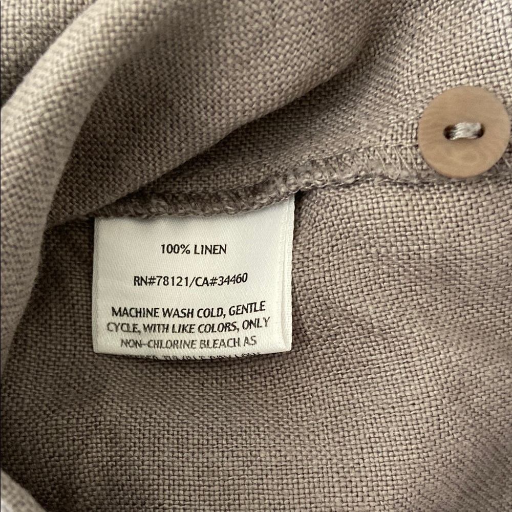 Eileen Fisher Linen Cropped Pants S - Picture 4 of 4